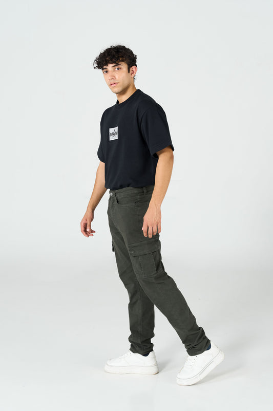 Green Stretch Cargo shop at Rockstar Jeans