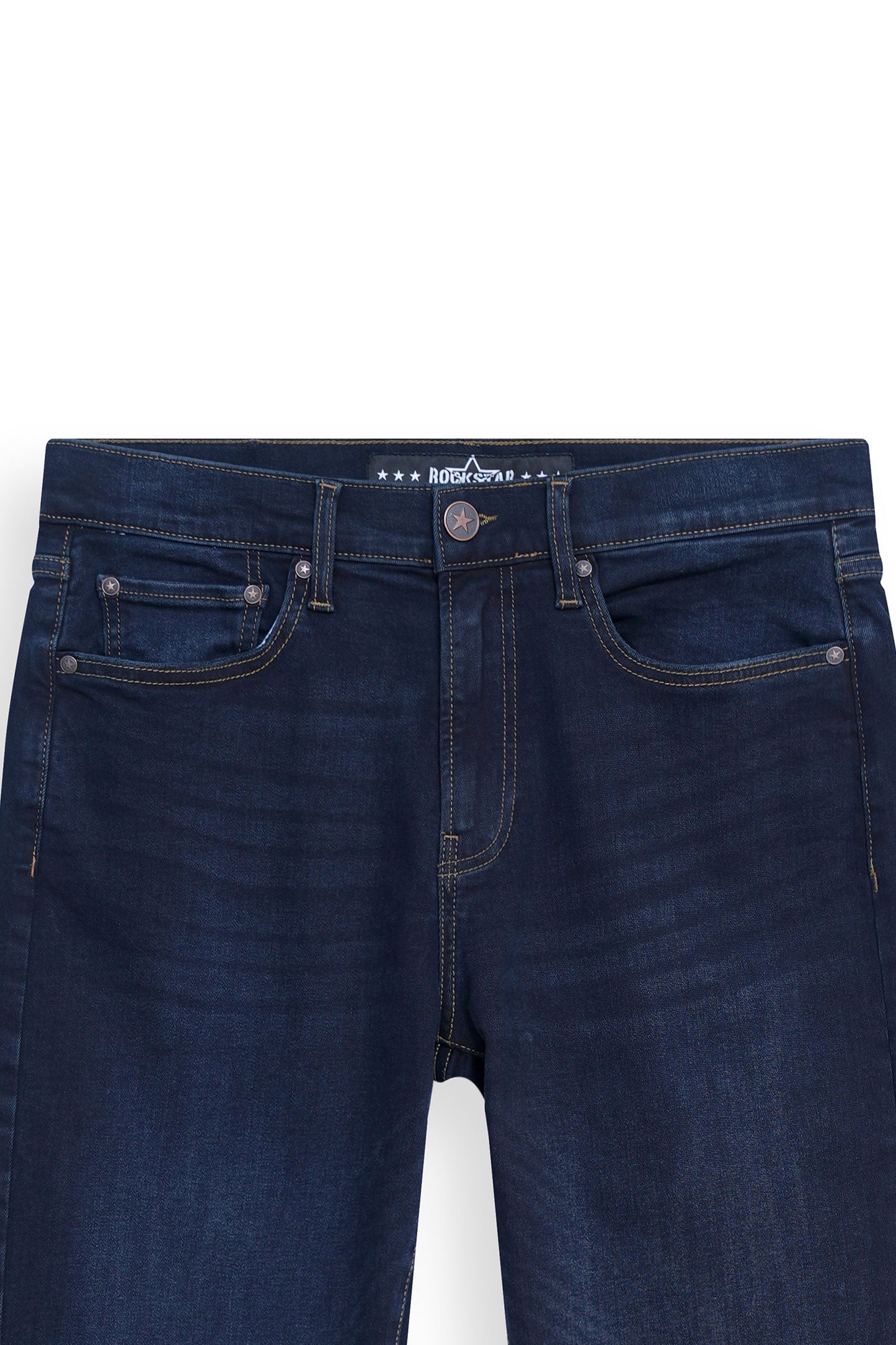 Authentic Straight Dark Blue Jeans