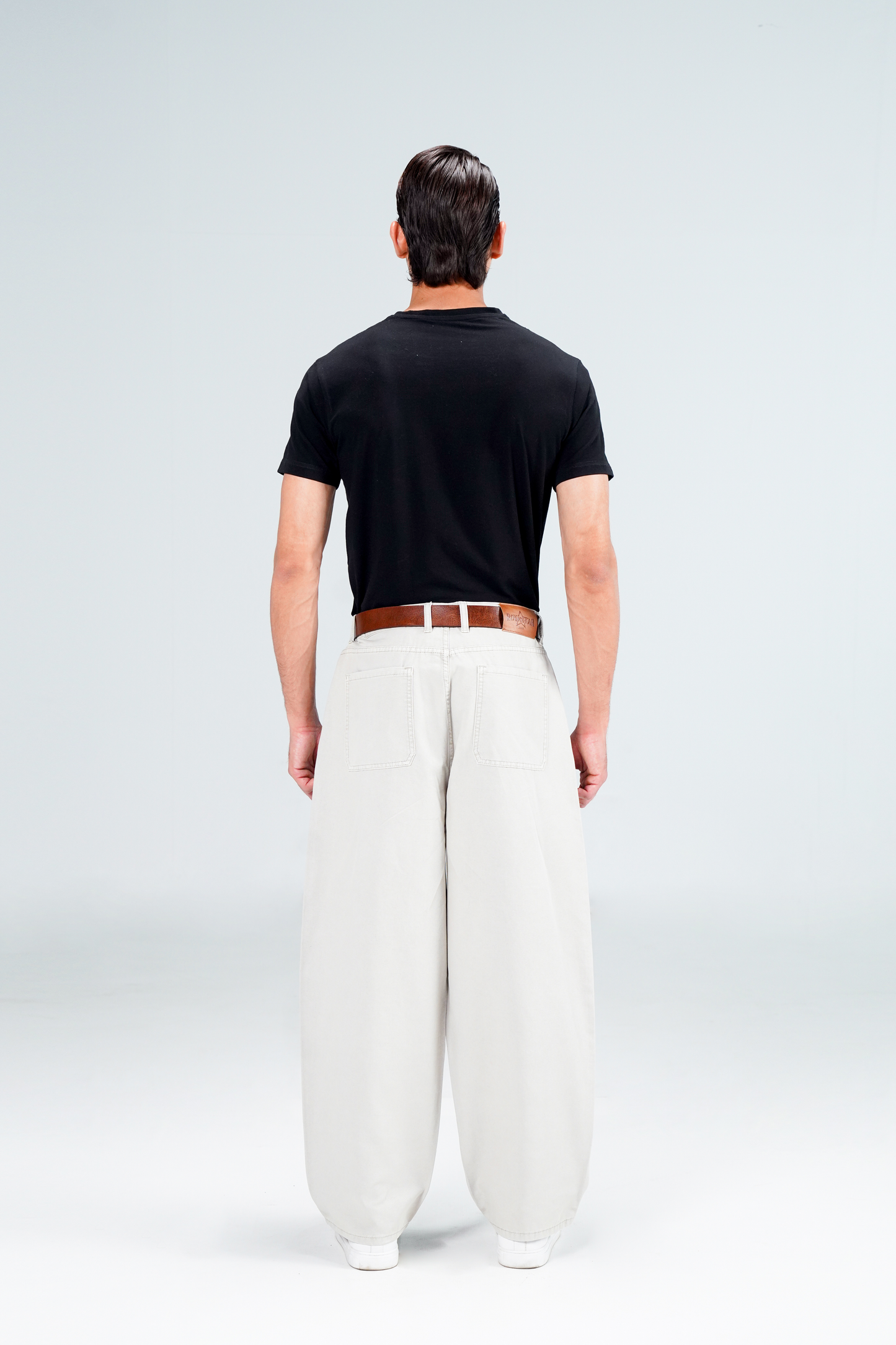 Bamboo Baloon Fit Grey Pants shop at Rockstar Jeans