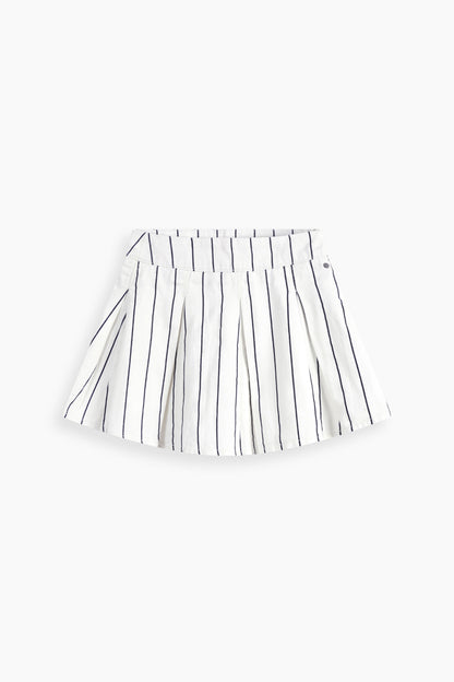 Striped Skirt With Inner Shorts