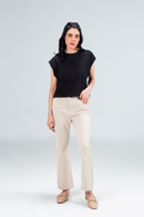 Beige Bootcut Pant