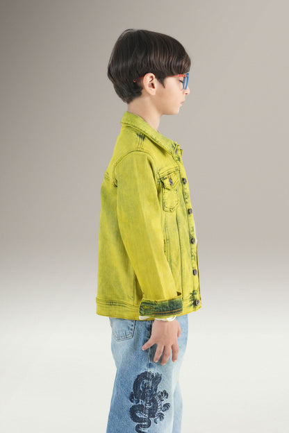Yellow Bust Denim Jacket