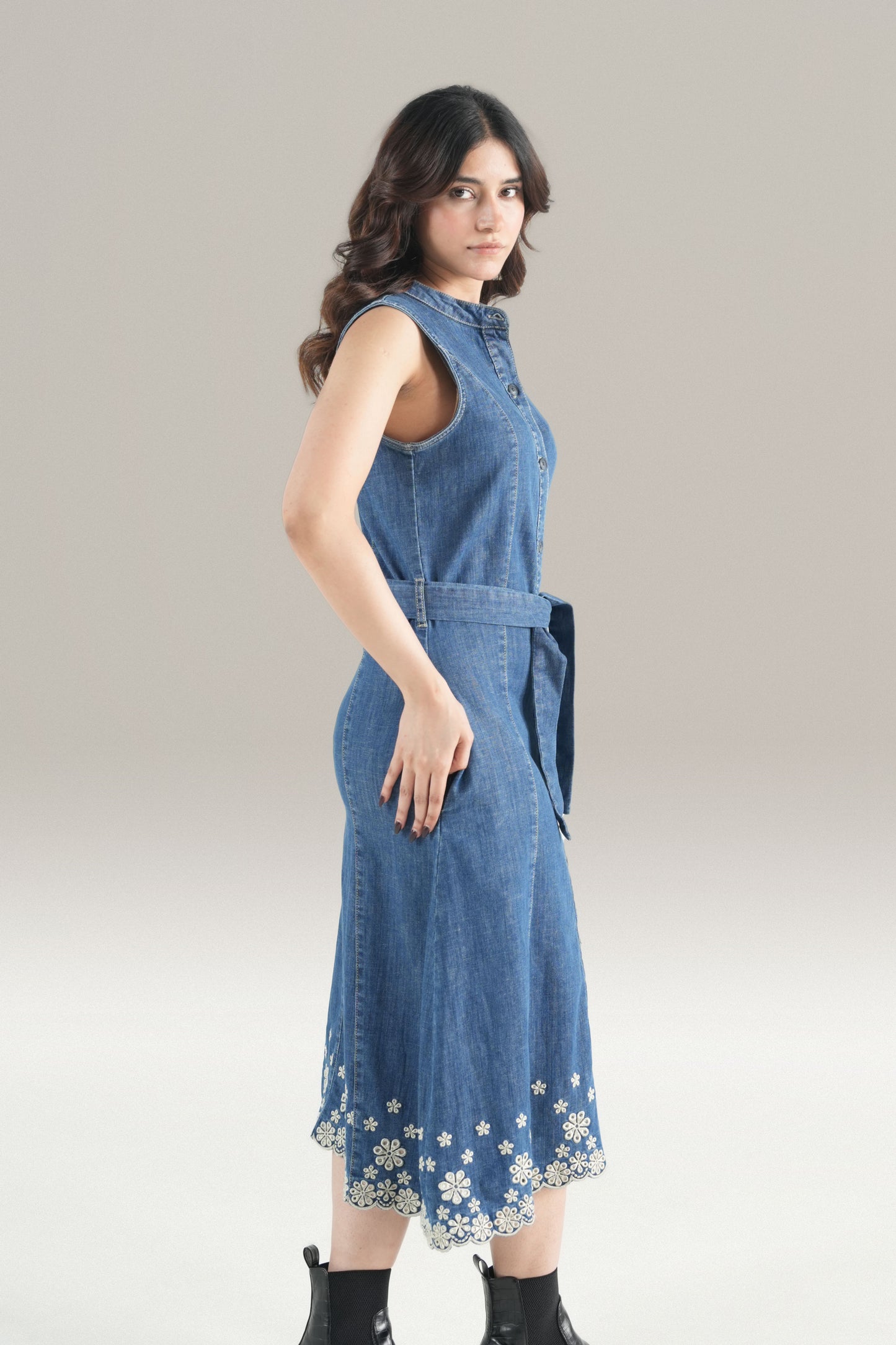Indigo Bloom Dress