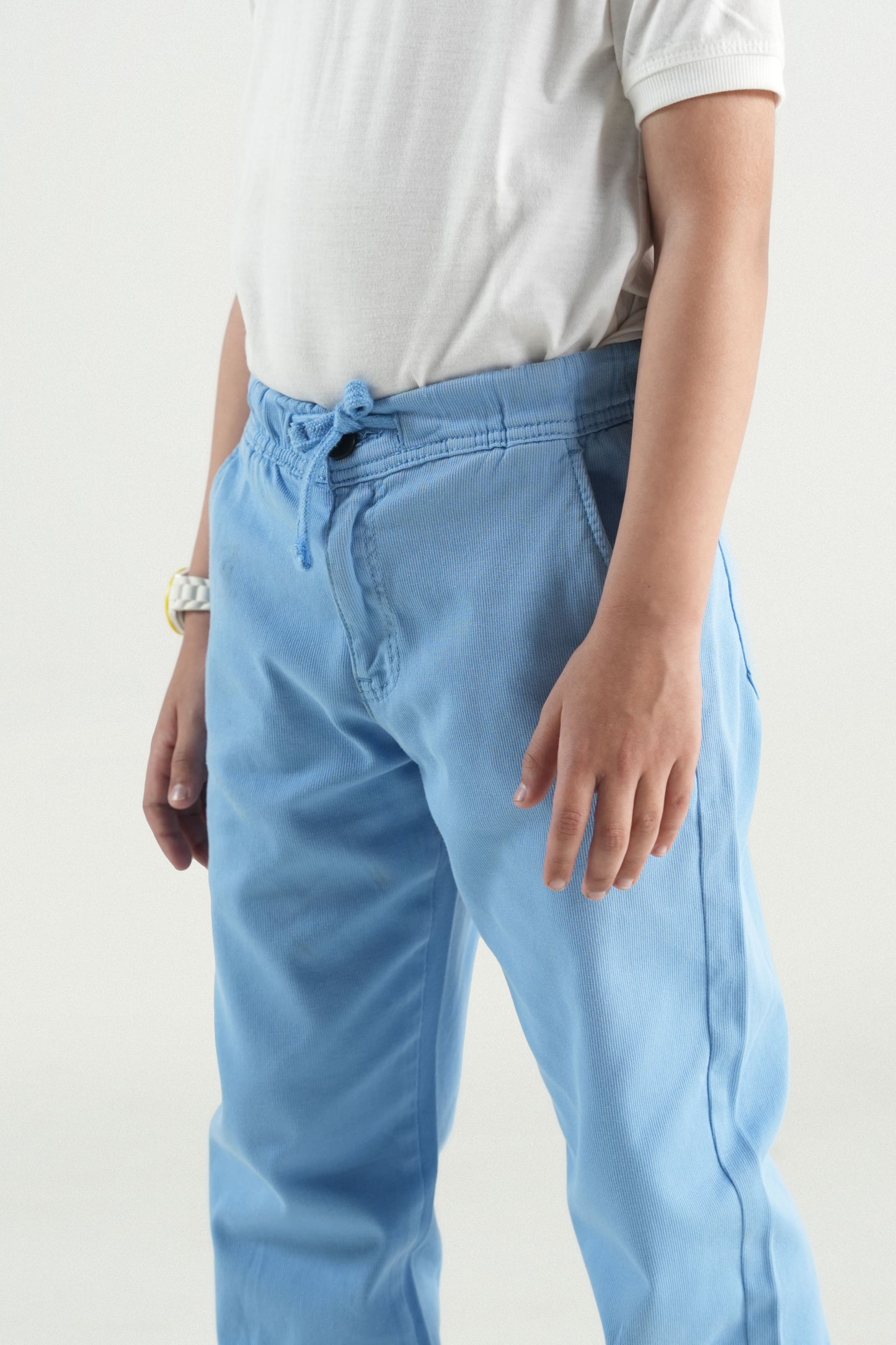 Light blue Drawstring Trousers