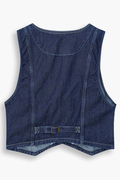 Limited Denim Vest Blue