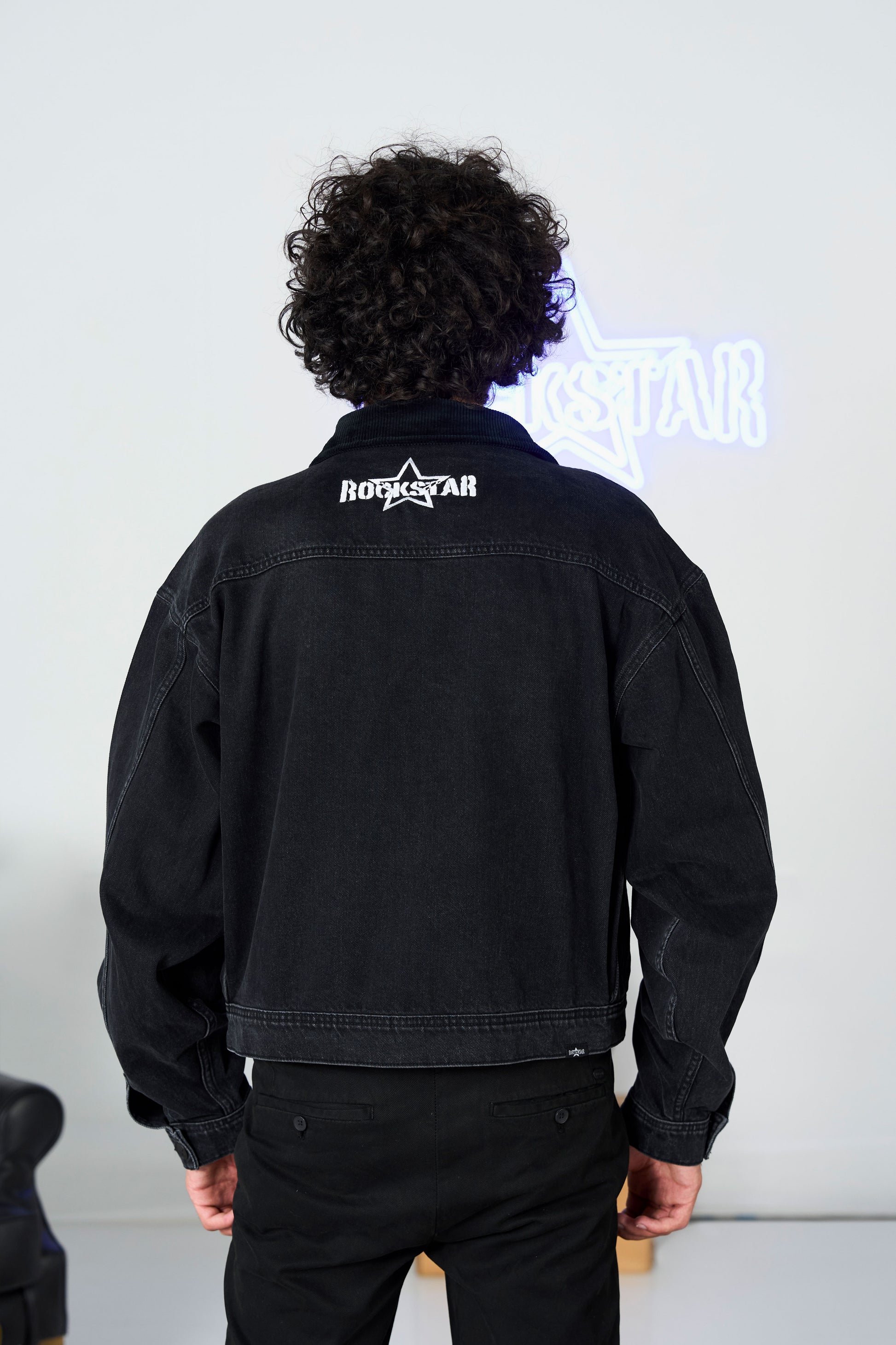 Black Bomber Jacket shop at Rockstar Jeans