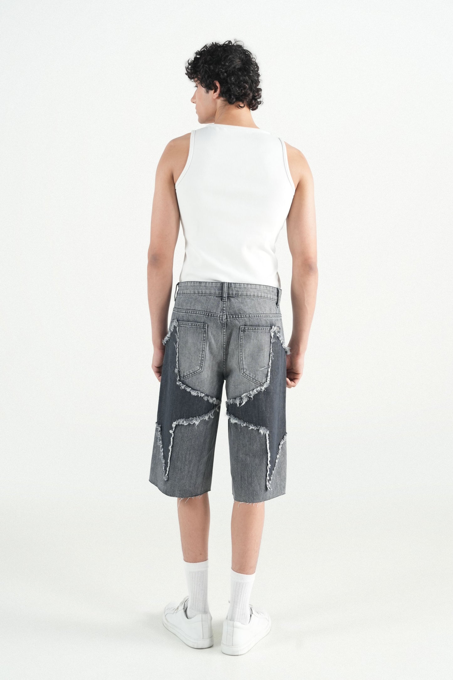 Star Dark  Patch Jorts