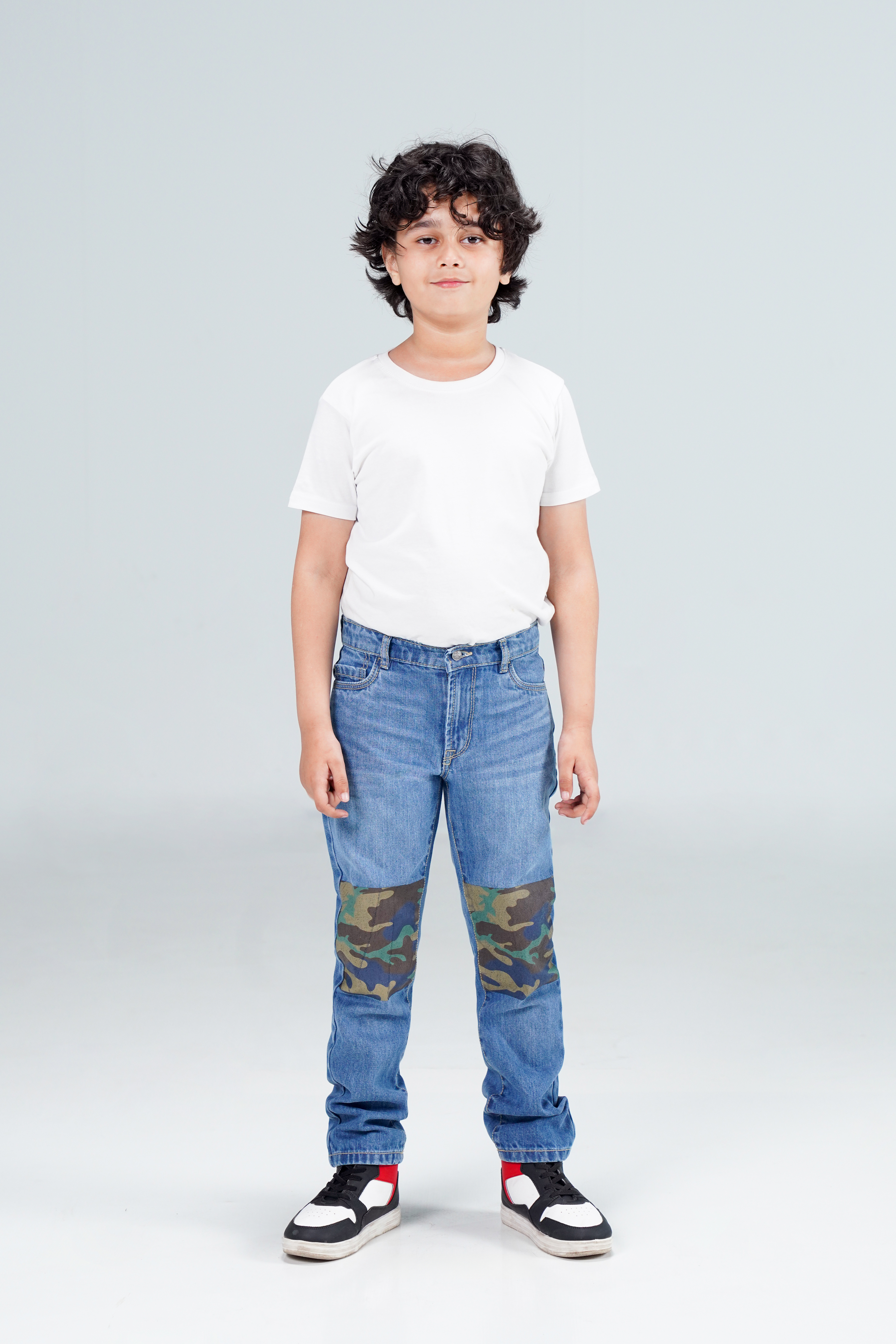 Straight Camokracky Jeans Light blue