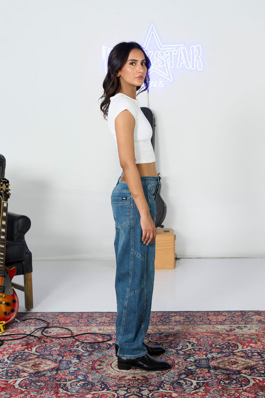 Stone Washed Barrel Fit