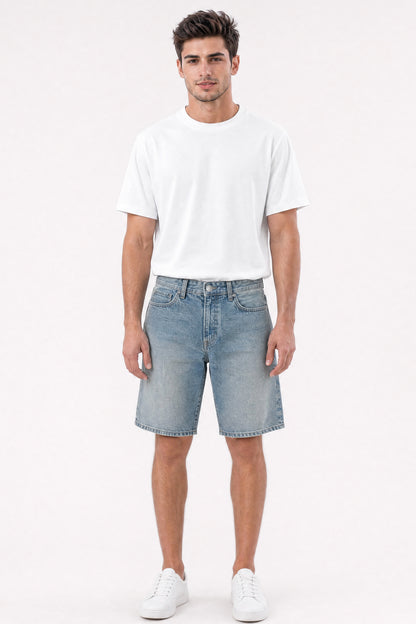Baggy Denim Carpenter Shorts Tinted