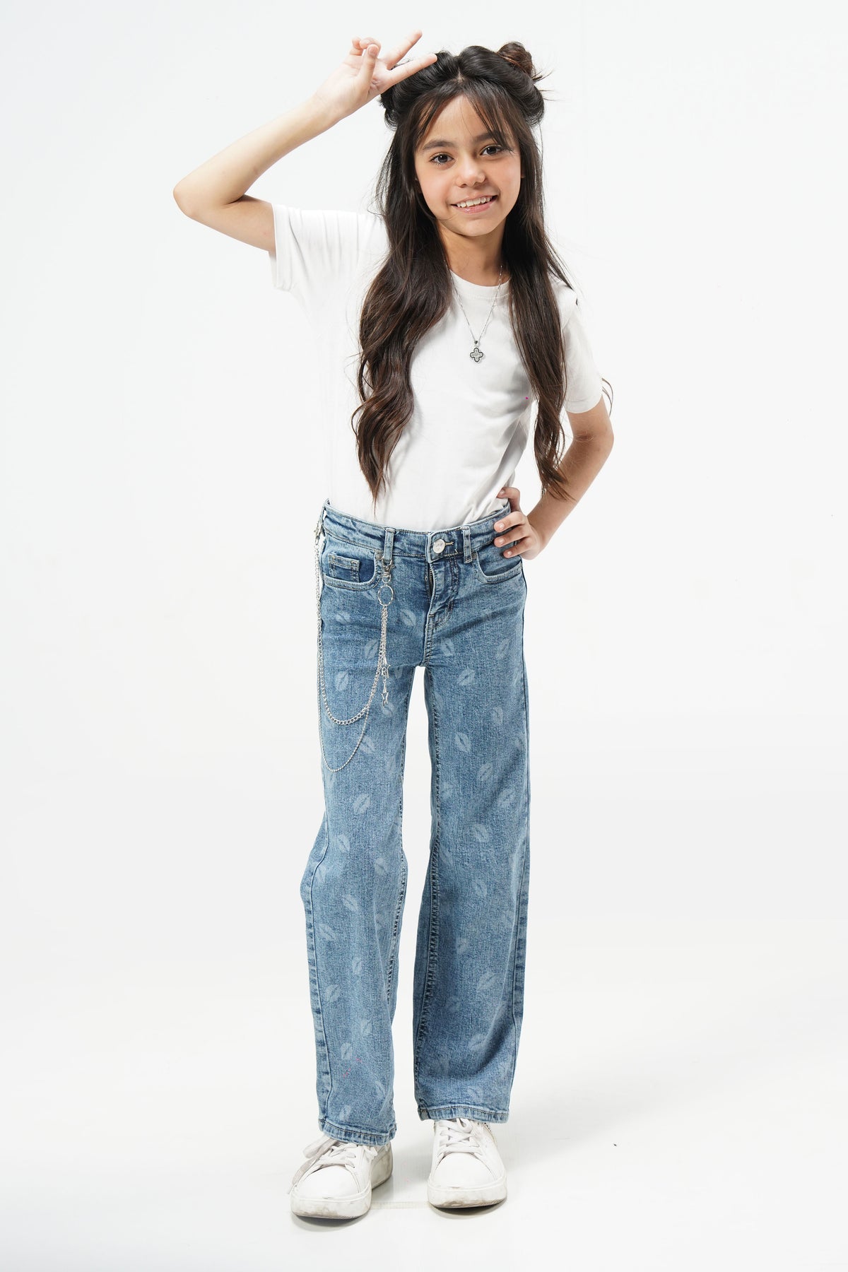 Kiss Lips Straight Jeans