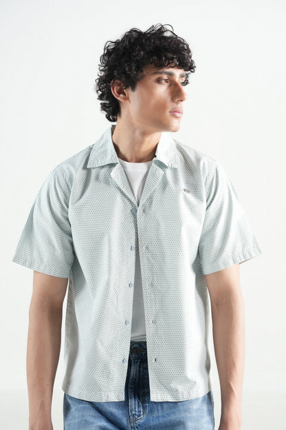 Hawaiian Summer Light Blue Shirt
