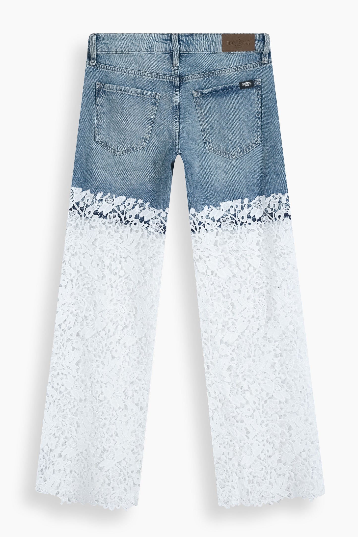 Wide Leg Lace Jeans