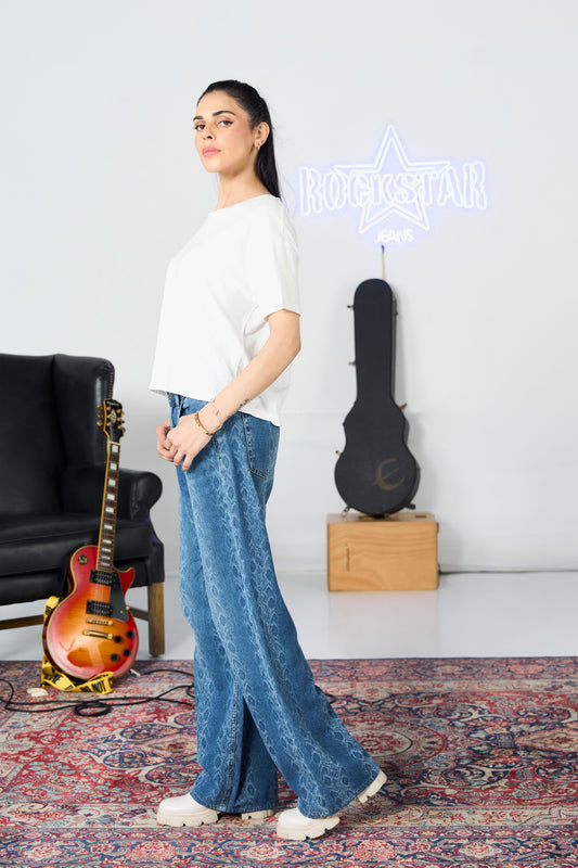 Snake Strike Laser Jeans