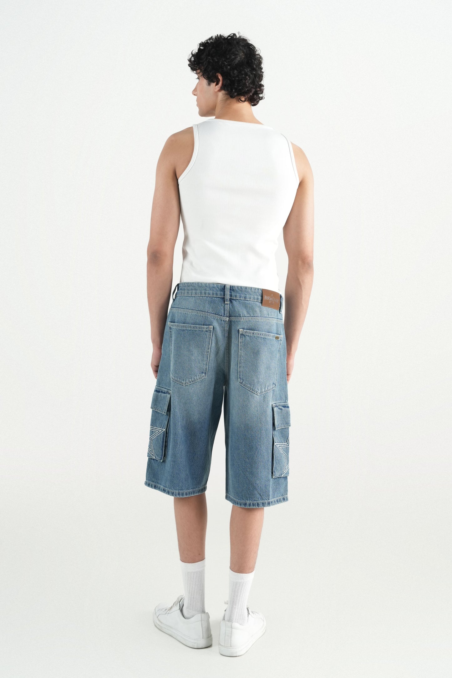 Pleated Pocket Cargo Shorts