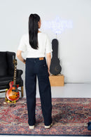 Midnight Pleated Wide Leg