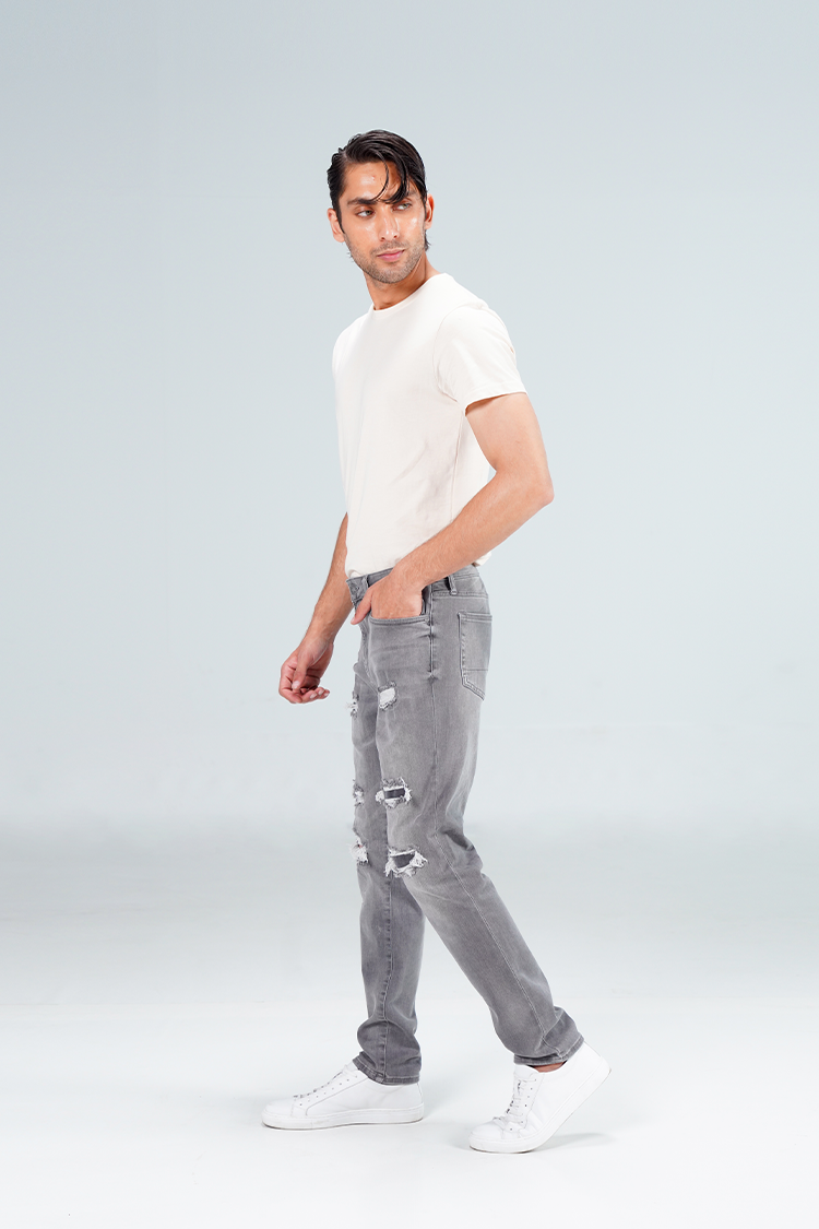 Skinny Ripped Repaired shop at rockstar jeans