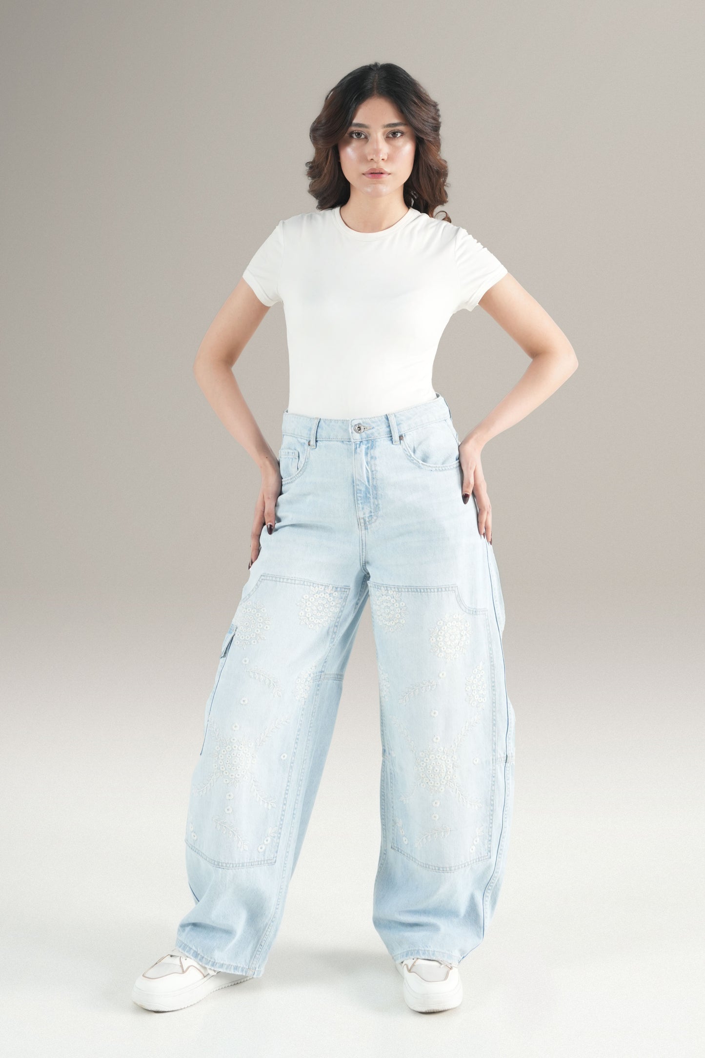 Carpenter Embriodery Jeans