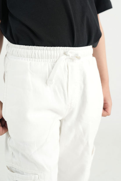 White Cargo Jeans