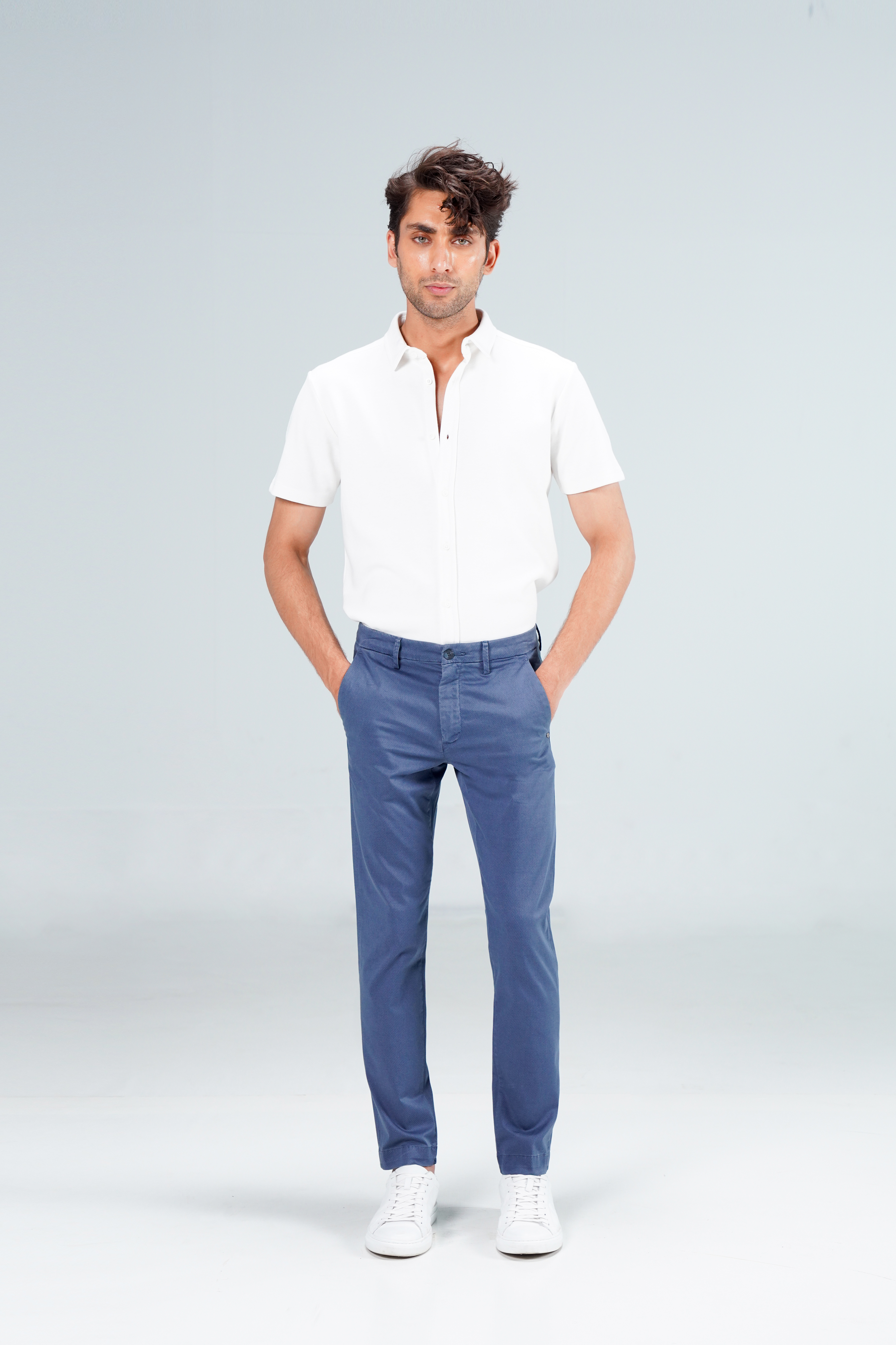 Slim Fit Printed Chino