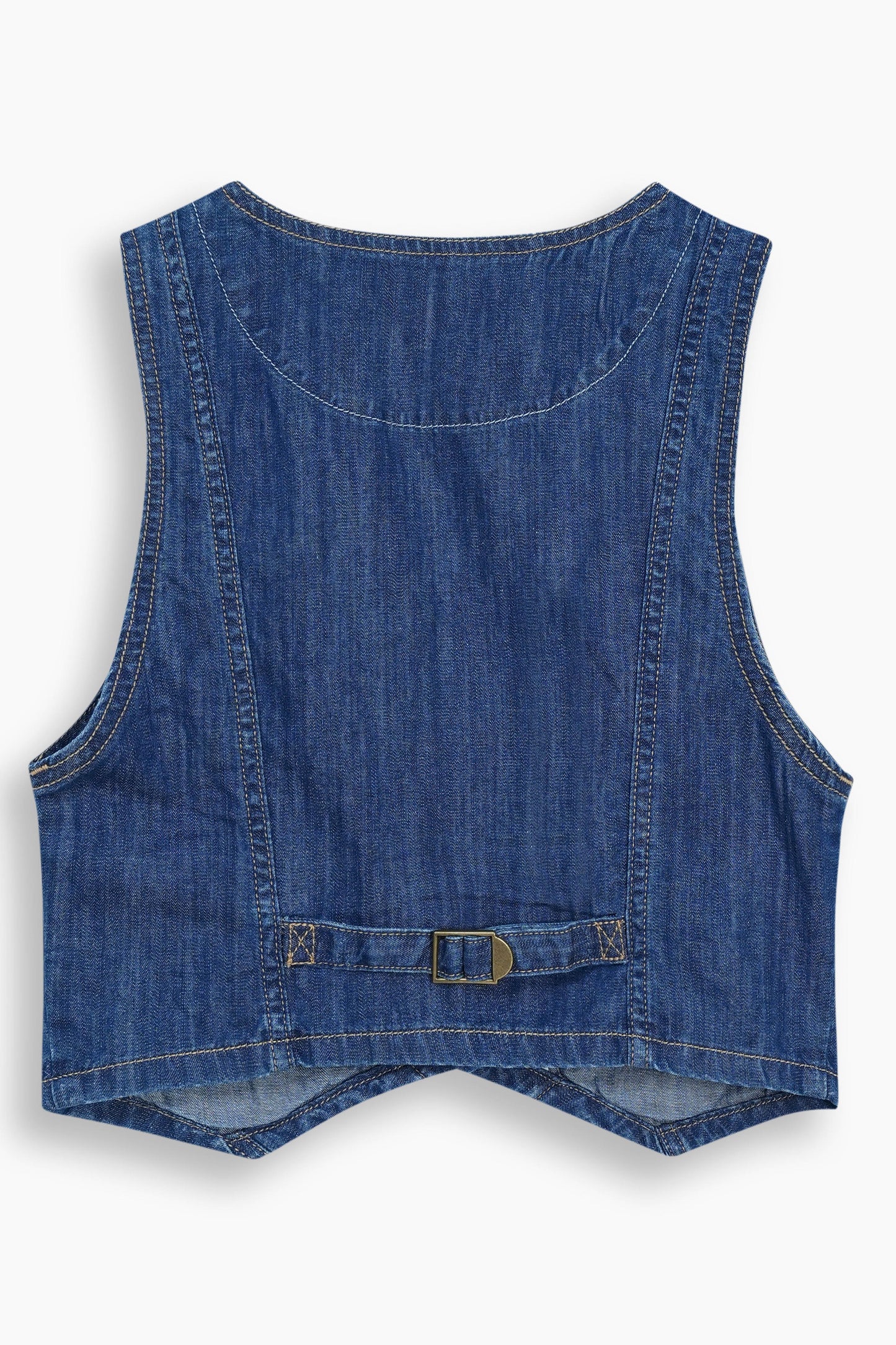 Lightweight Denim Limited Vest  Dark Blue