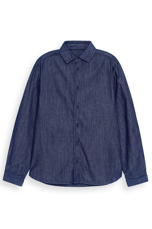 Classic Button Down Shirt Dark Blue