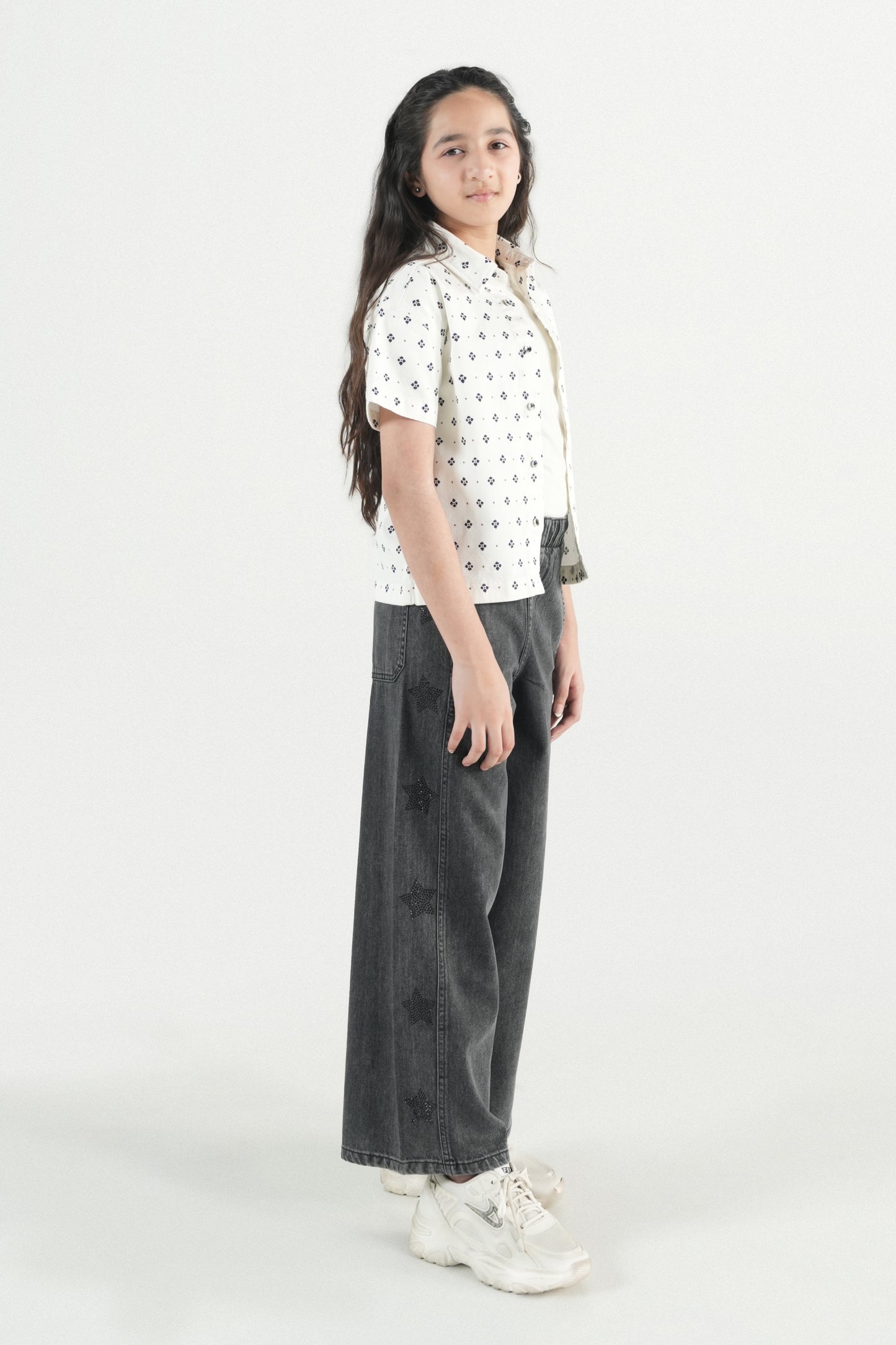 Hawaiian Mini Print Shirt – White