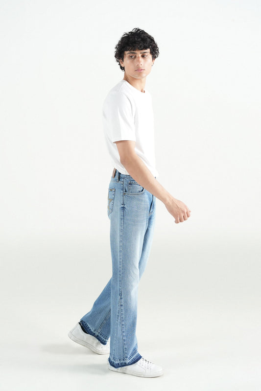 Flare Fit Jeans Mid Blue