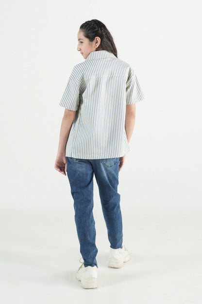 Button Down Summer Stripe Shirt – Off White