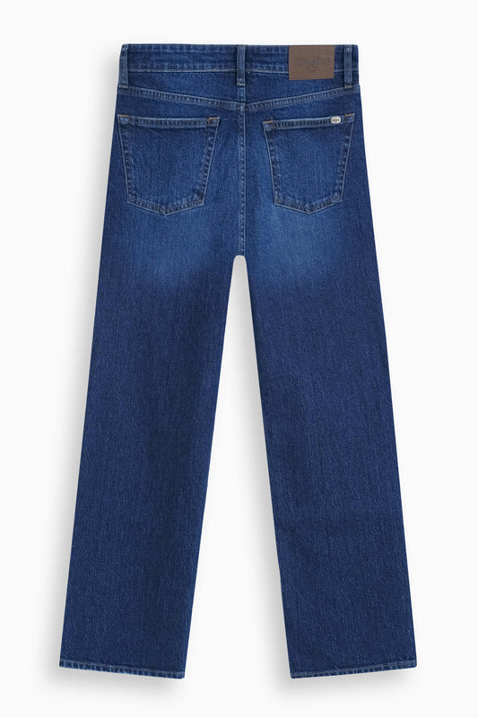 Loose Straight Fit Jeans Dark Blue