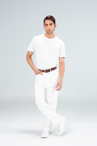 Easy White Classic Pants shop at rockstar jeans
