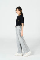 Grey Wide Leg