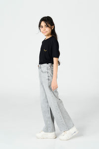 Grey Wide Leg