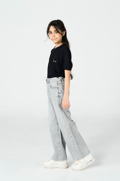 Grey Wide Leg
