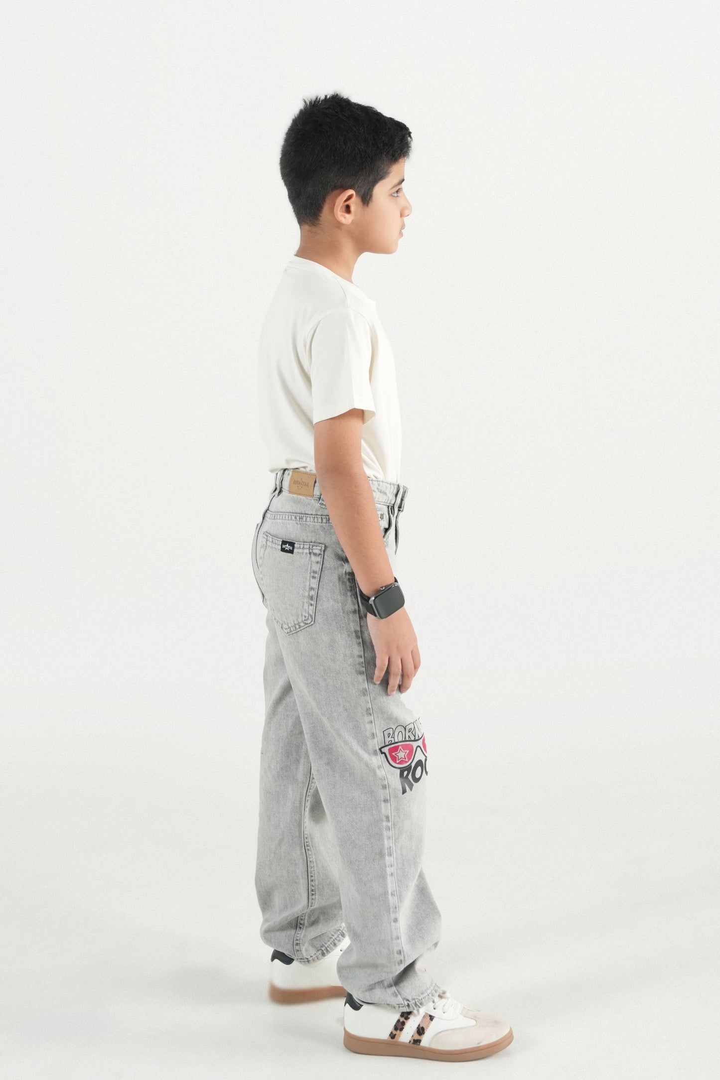 Light Grey Straight Jeans