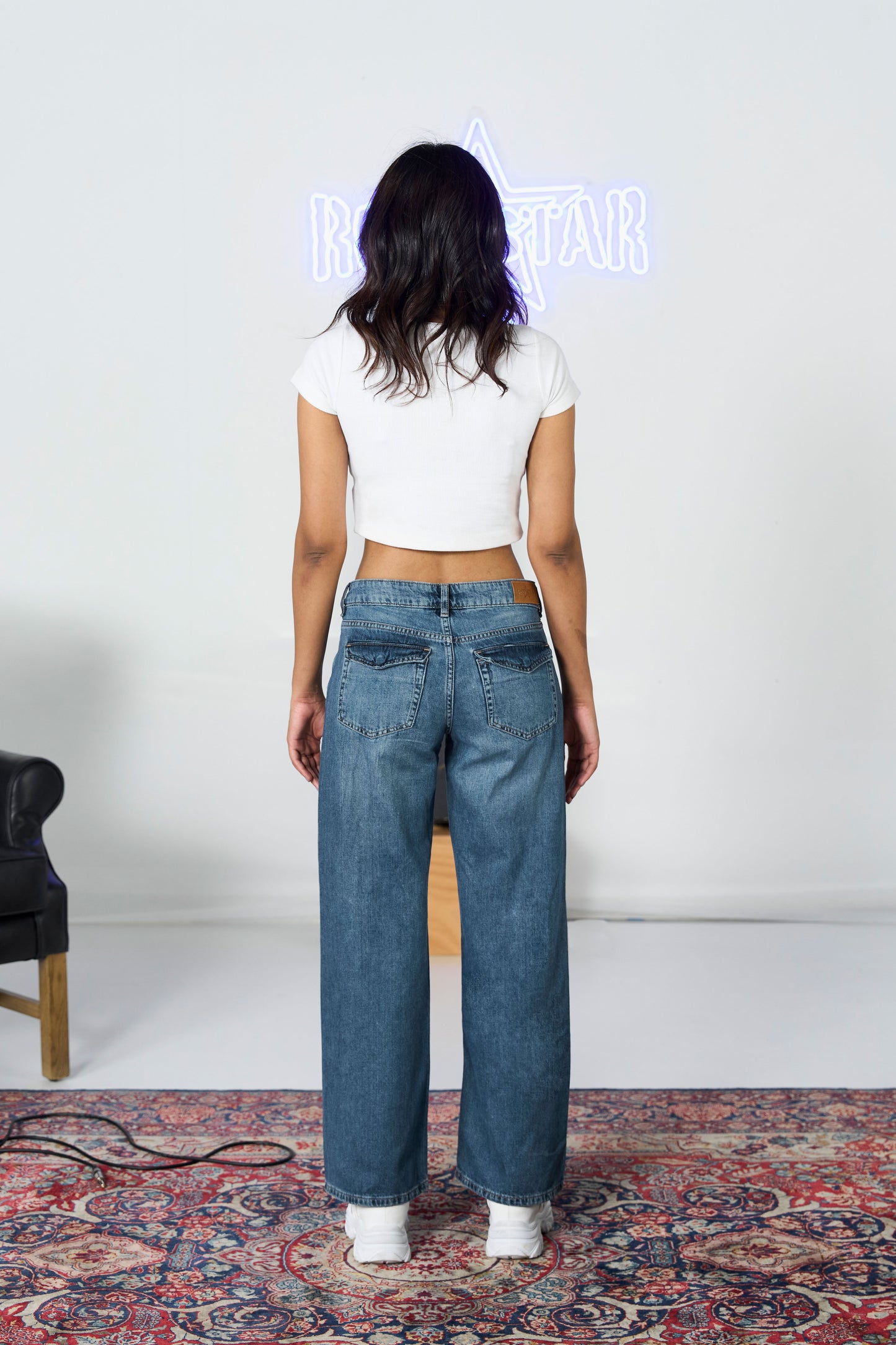Wide Leg Flapper Pocket