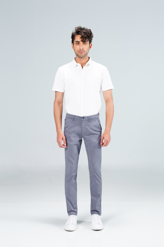 Cropped Leg Chino Grey shop at rockstar jeans