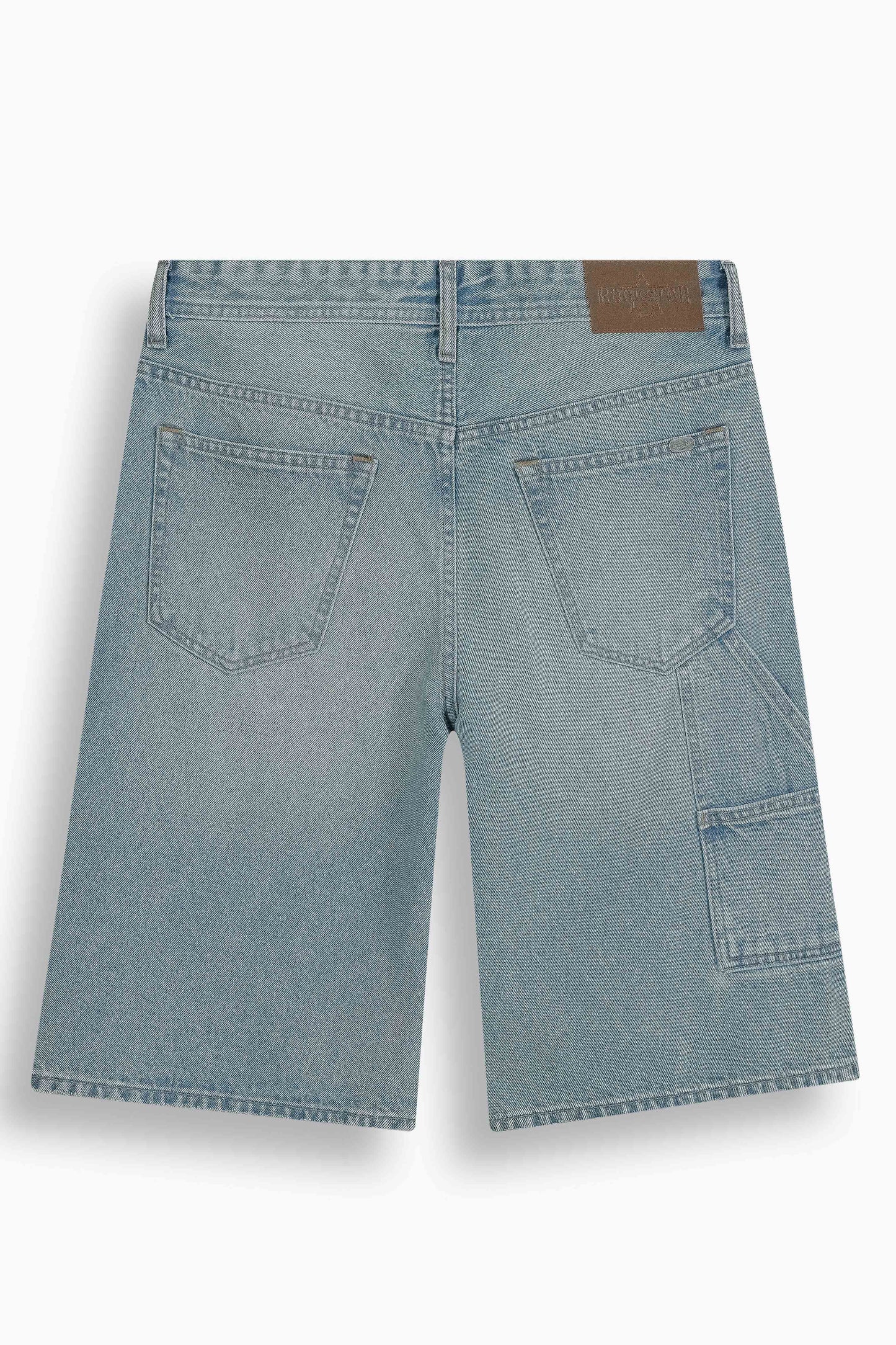 Baggy Denim Carpenter Shorts Tinted