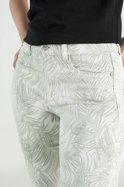 Printed Stretch Capri