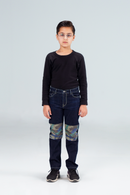 Straight Camokracky Jeans Dark blue
