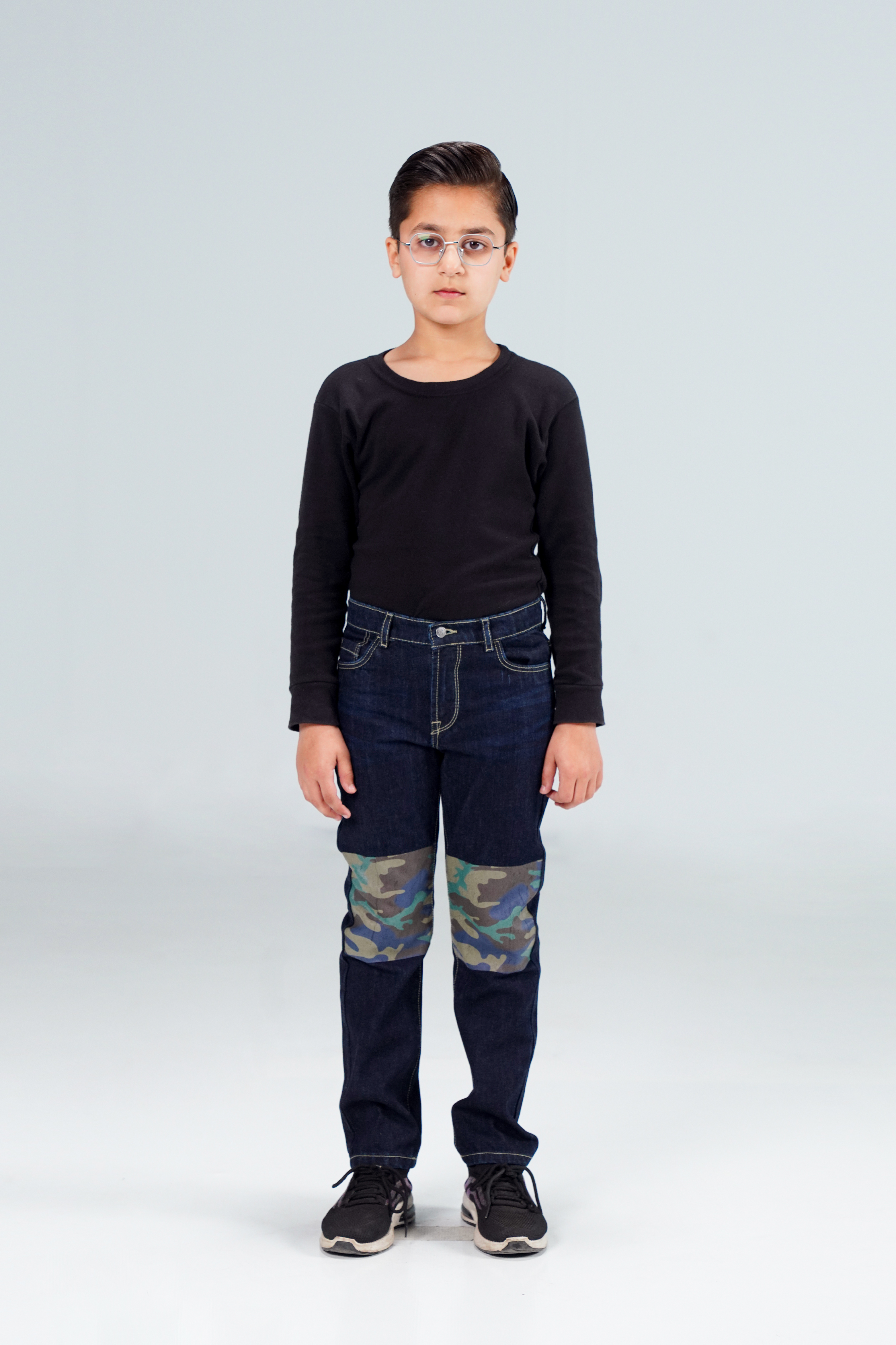 Straight Camokracky Jeans Dark blue