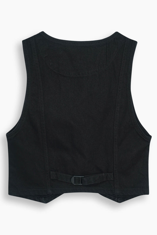 Limited Denim Vest Black