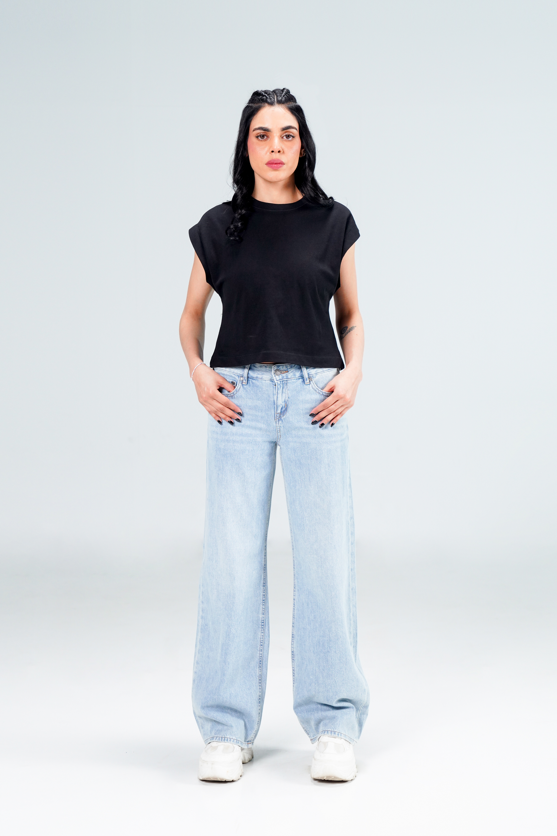 Baggy Wide Leg Light Blue shop at Rockstar Jeans