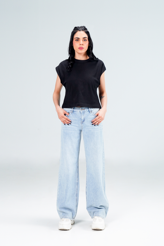 Baggy Wide Leg Light Blue shop at Rockstar Jeans