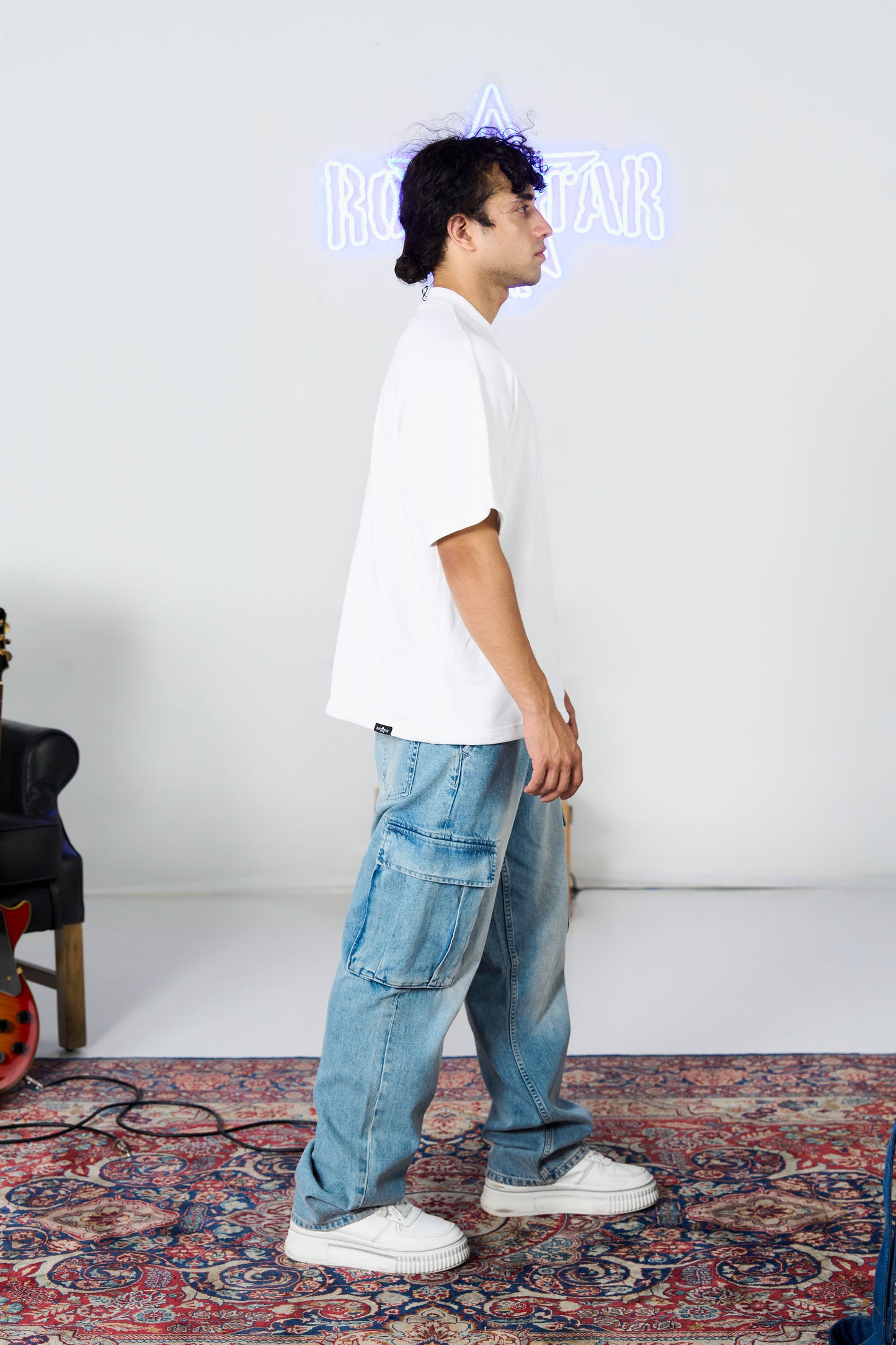 Bleach Wash Vintage Cargo shop at Rockstar Jeans