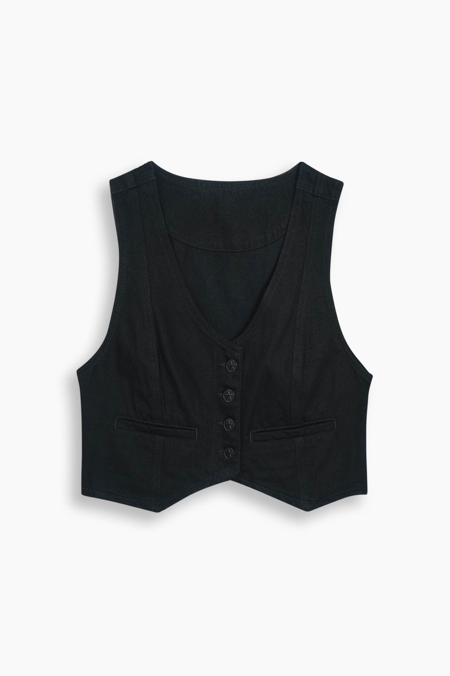Limited Denim Vest Black