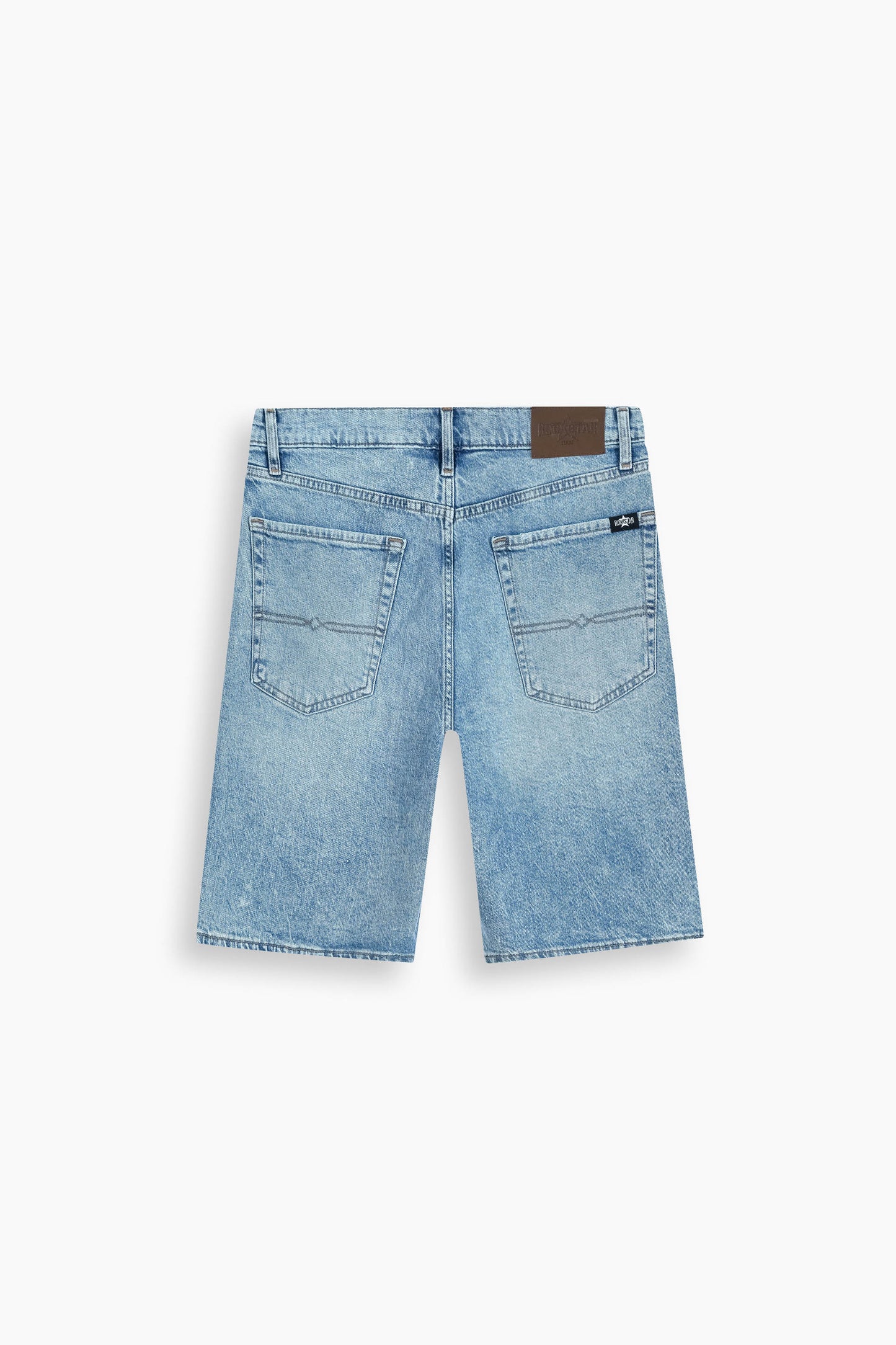 Baggy Fit Denim Shorts Light Blue