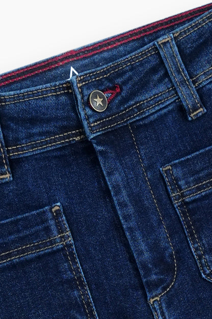 Front Pocket Wide Leg Jeans