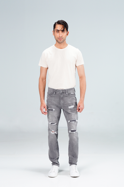 Skinny Ripped Repaired shop at Rockstar Jeans
