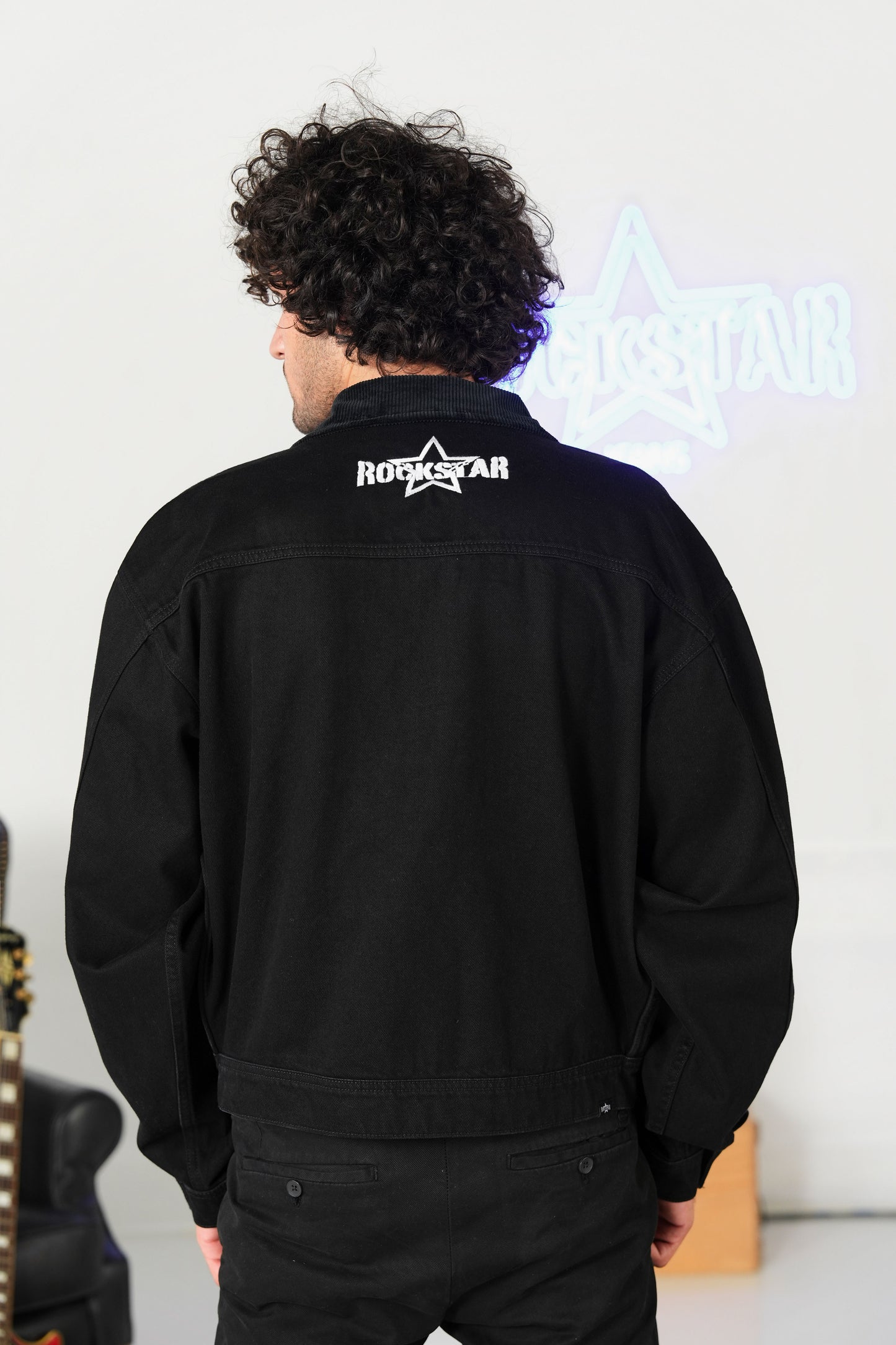 Jet Black Bomber Jacket